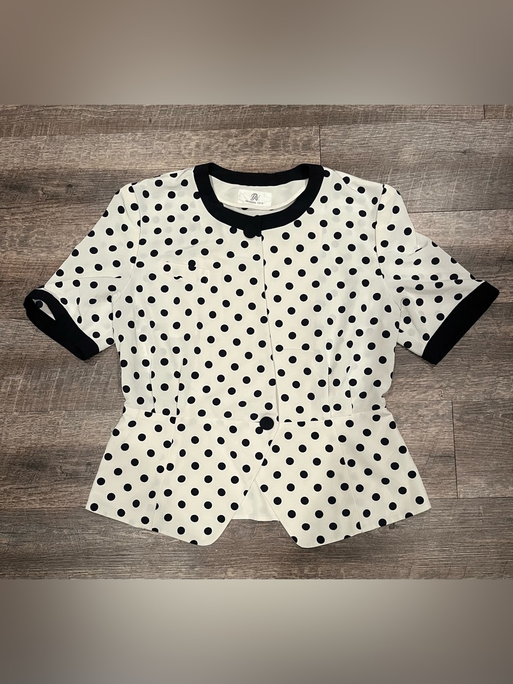 Vintage Polka Dot Blouse